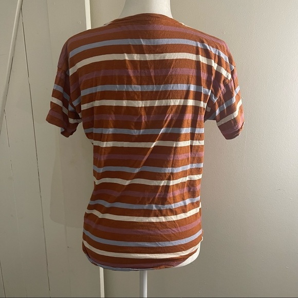 MADEWELL Whisper Cotton Crewneck Tee In Stripe medium - Picture 3 of 6